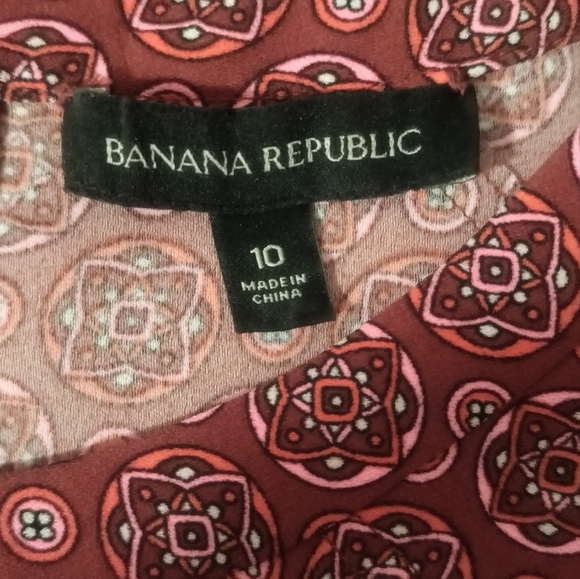 Banana Republic Red Midi Dress / Size Small / - Picture 4 of 7